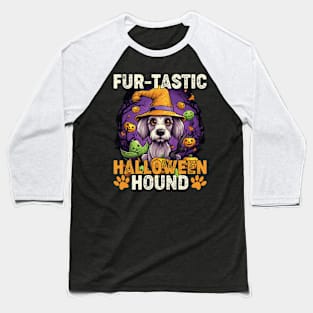 Fur-tastic Halloween Hound Dog Witch Costume Baseball T-Shirt